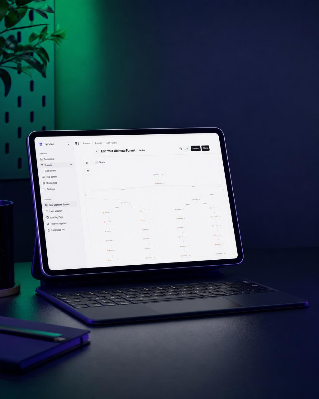 UpFunnel - Turn Your Website Into a Lead Generation Machine — generated ad (4:5)
